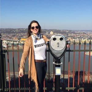 Faux brown suede duster! Perfect for a concert or festival.